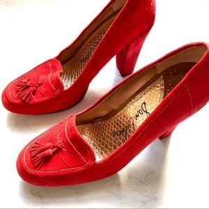 Sam Edelman Red "Kody" Loafer Pumps